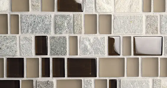 Mosaik, Glas, 30x30 cm, Oberfläche halbglänzende