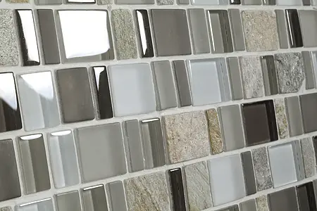 Mosaik, Glas, 30x30 cm, Oberfläche halbglänzende