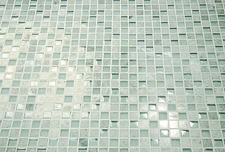 Mosaik flise, Natursten, 29.5x29.5 cm, Overflade mat