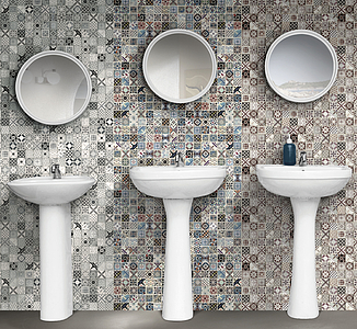 Vintage Mosaic Tiles produced by Boxer, Style patchwork, 