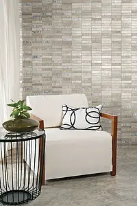 Mosaico, Colore grigio, Pietra naturale, 30x30 cm, Superficie opaca