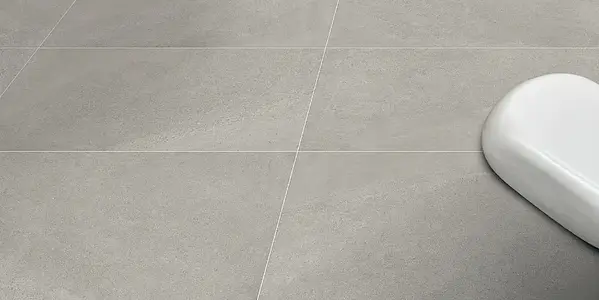 Grundflise, Farve grå, Glaseret porcelænsstentøj, 60x120 cm, Overflade skridsikker