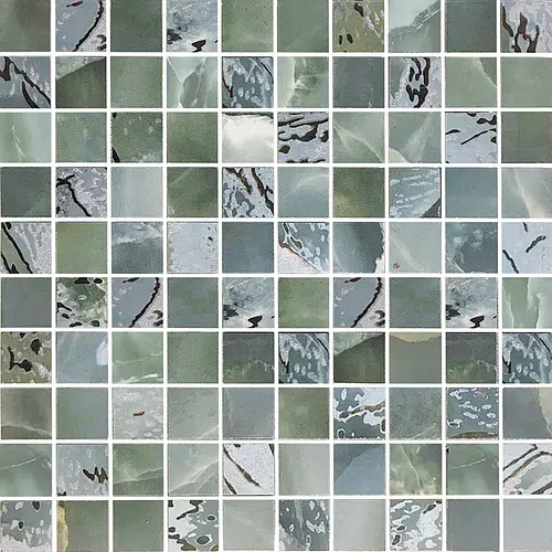 Ceramiche Brennero, Jewel, MQNME_MosaicoNebulosaMixEmerald