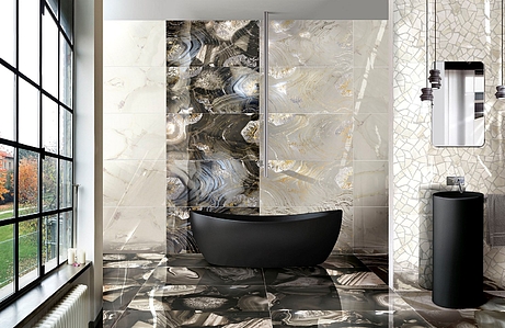 Background tile, Effect stone,agate, Color brown, Glazed porcelain stoneware, 60x120 cm, Finish polished