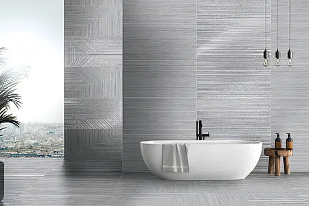 Decoro, Effetto oro e metalli preziosi, Colore grigio, Gres porcellanato smaltato, 60x119.5 cm, Superficie left_menu_relefnaya