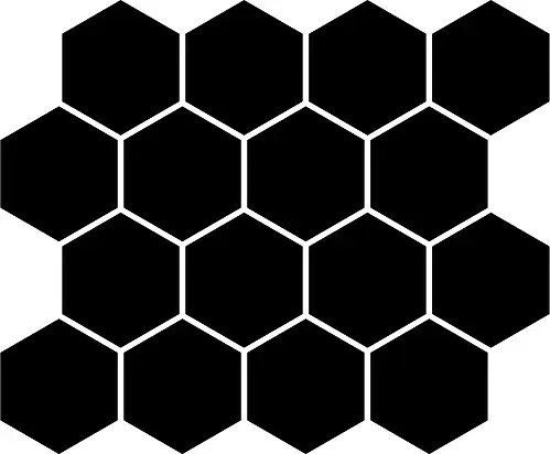 Ceramiche Brennero, Yunika, MEYUBK_YunikaMosaicoHexBlack