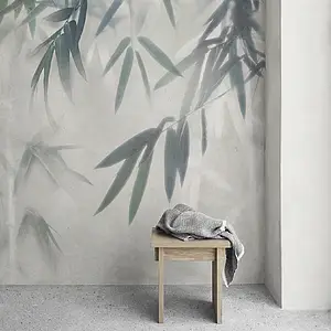 Azulejo base, Color gris, Gres porcelánico esmaltado, 100x300 cm, Acabado Satinado