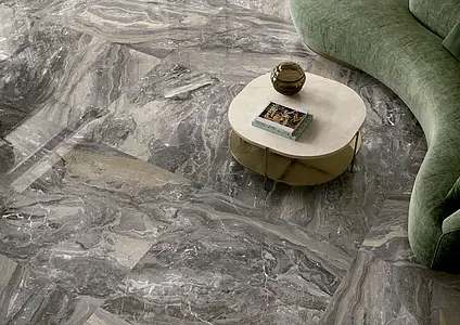 Carrelage, Effet pierre,autres types de marbre, Teinte grise, Grès cérame émaillé, 120x120 cm, Surface polie