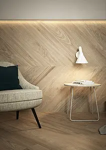 Background tile, Effect wood, Color beige, Unglazed porcelain stoneware, 20x120 cm, Finish matte
