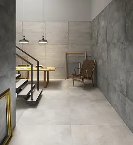Фоновая плитка, Фактура под бетон, Цвет серый, Неглазурованный керамогранит, 60x120 см, Поверхность противоскользящая
