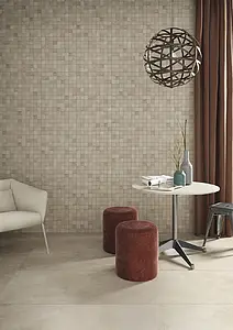 Background tile, Effect concrete, Color beige, Unglazed porcelain stoneware, 60x120 cm, Finish antislip