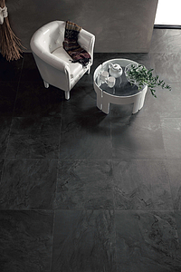 Background tile, Effect stone,other stones, Color black, Unglazed porcelain stoneware, 60x60 cm, Finish matte
