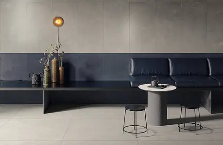 Background tile, Effect resin,concrete, Color grey, Unglazed porcelain stoneware, 120x120 cm, Finish antislip