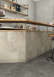 Background tile, Effect concrete,other stones, Color beige, Unglazed porcelain stoneware, 30x60 cm, Finish antislip