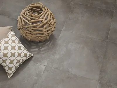 Background tile, Effect concrete, Color brown, Glazed porcelain stoneware, 90x90 cm, Finish antislip
