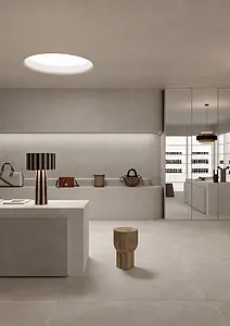 Background tile, Effect concrete, Color grey, Glazed porcelain stoneware, 60x120 cm, Finish antislip