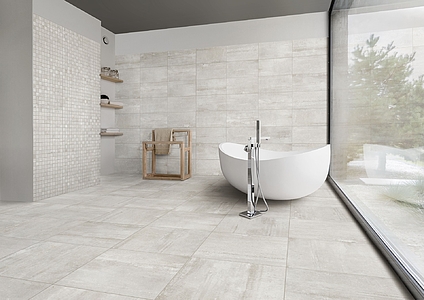Background tile, Effect concrete, Color beige,grey, Glazed porcelain stoneware, 30x60 cm, Finish antislip