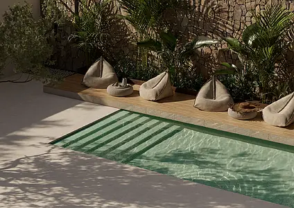 Background tile, Effect other stones, Color beige, Glazed porcelain stoneware, 60x120 cm, Finish antislip