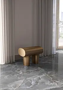 Carrelage, Effet autres types de marbre, Teinte grise, Grès cérame émaillé, 120x120 cm, Surface Satinée