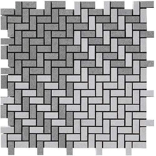 Casalgrande Padana, Cemento, 3744433_MosaicoTessutoCem.Ras.Gri+Bi
