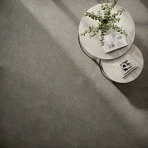 Carrelage, Effet béton, Teinte grise, Grès cérame non-émaillé, 120x120 cm, Surface Satinée