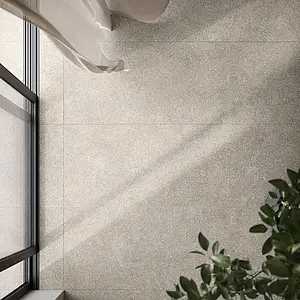 Carrelage, Effet béton, Teinte beige, Grès cérame non-émaillé, 60x120 cm, Surface Satinée