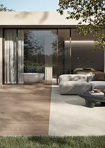 Background tile, Effect wood, Color grey, Glazed porcelain stoneware, 40x120 cm, Finish antislip