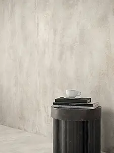 Background tile, Effect metal, Color beige,white, Glazed porcelain stoneware, 120x120 cm, Finish matte