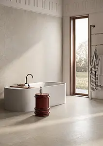 Background tile, Effect other stones, Color beige, Glazed porcelain stoneware, 120x278 cm, Finish antislip
