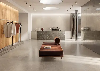 Background tile, Effect other stones, Color grey, Glazed porcelain stoneware, 120x120 cm, Finish Honed