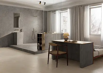 Background tile, Effect other stones, Color brown, Glazed porcelain stoneware, 120x278 cm, Finish antislip
