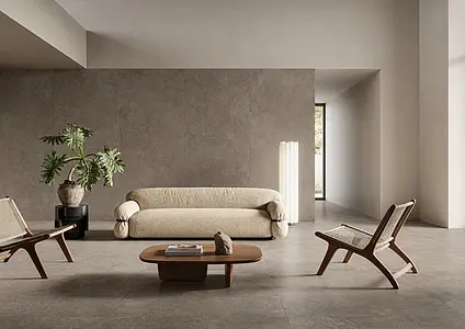 Background tile, Effect other stones, Color brown, Glazed porcelain stoneware, 120x120 cm, Finish antislip