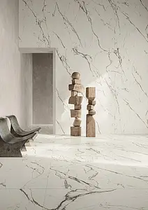 Background tile, Effect other marbles, Color white, Unglazed porcelain stoneware, 120x120 cm, Finish matte