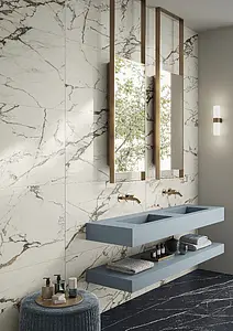 Background tile, Effect other marbles, Color white, Unglazed porcelain stoneware, 60x120 cm, Finish matte