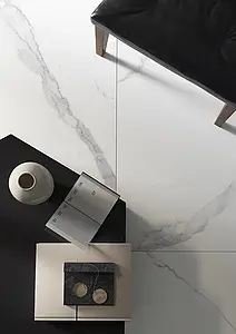 Grundflise, Effekt sten,other marbles, Farve hvid, Glaseret porcelænsstentøj, 60x60 cm, Overflade Sleben