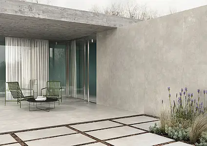 Bakgrundskakel, Textur betong, Färg beige, Glaserad granitkeramik, 60x120 cm, Yta halksäker