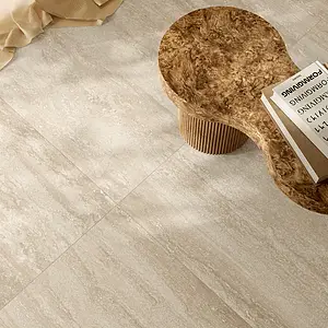 Background tile, Effect travertine, Color beige, Glazed porcelain stoneware, 60x120 cm, Finish matte