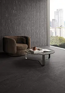 Piastrella di fondo, Effetto altri tipi di pietre, Colore grigio, Gres porcellanato smaltato, 120x120 cm, Superficie antiscivolo