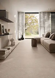 Azulejo base, Efecto otros tipos de piedra, Color beige, Gres porcelánico no esmaltado, 120x120 cm, Acabado Satinado
