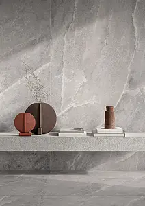 Grundflise, Effekt sten,other stones, Farve grå, Uglaseret porcelænsstentøj, 60x120 cm, Overflade mat
