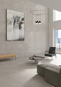 Bakgrunnsflis, Effekt konkret, Farge beige, Uglasert porselenssteintøy, 60x120 cm, Overflate sklisikker