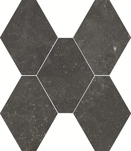 Ceramiche Castelvetro, Absolute, CAU7E_NeroEsagona