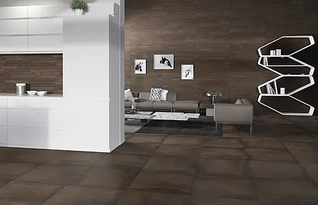Фоновая плитка, Фактура под бетон, Цвет коричневый, Неглазурованный керамогранит, 80x80 см, Поверхность противоскользящая
