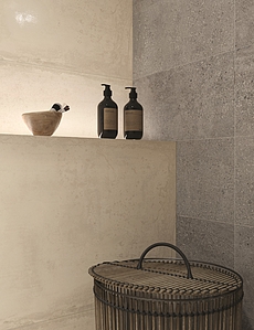 Konkrete Project Porcelain Tiles produced by Ceramiche Castelvetro, Concrete effect
