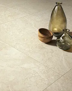 Background tile, Effect travertine, Color beige, Unglazed porcelain stoneware, 60x90 cm, Finish antislip