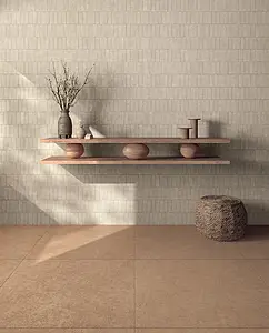 Mosaic tile, Effect concrete, Color beige, Unglazed porcelain stoneware, 30x30 cm, Finish antislip