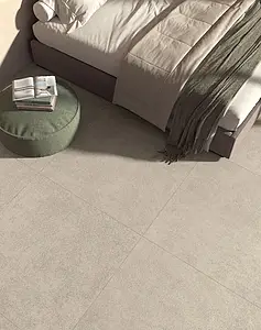 Background tile, Effect concrete, Color beige, Unglazed porcelain stoneware, 100x100 cm, Finish antislip