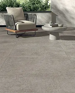 Background tile, Effect concrete, Color grey, Unglazed porcelain stoneware, 100x100 cm, Finish antislip