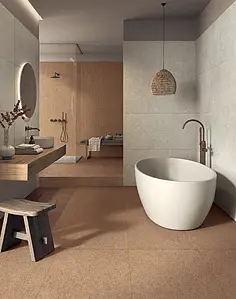 Background tile, Effect concrete, Color beige,white, Unglazed porcelain stoneware, 60x120 cm, Finish antislip