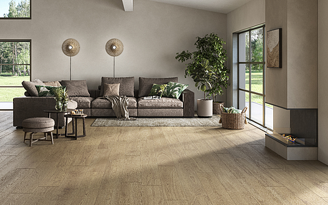 Taustalaatta, Teema puu, Väri beige väri, Lasittamaton porcellanato, 20x120 cm, Pinta liukkaudenesto